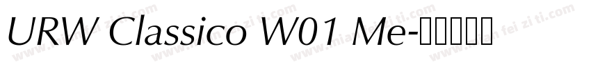 URW Classico W01 Me字体转换